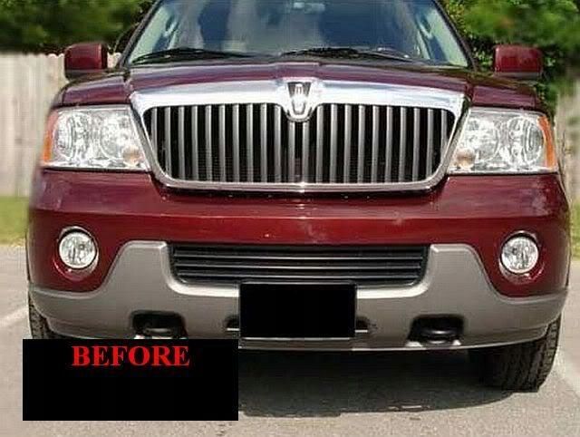 2003-2006 LINCOLN NAVIGATOR - LIstwy chrom grill chromowane na atrapę zdjęcie 1