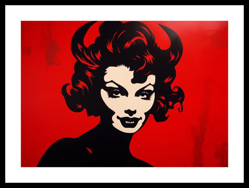 Plakat 42x29,7cm Czerwona Diablica zdjęcie 3