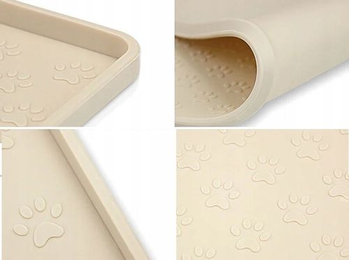 MATA PODKŁADKA POD MISKI DLA PSA KOTA SILIKON 48x30 MIĘKKA WYTRZYMAŁA na Arena.pl