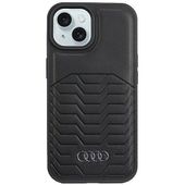 Audi Synthetic Leather MagSafe iPhone 15 / 14 / 13 6.1" czarny/black