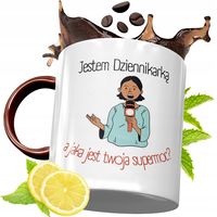 Kubek Bordowy Dla Dziennikarza Na Urodziny Prezent Z Nadrukiem Ze Zdjęciem