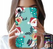 ETUI DO IPHONE SE / SE2 - MIKOŁAJ, RENIFER BAŁWAN ŚWIĄTECZNE WZORY