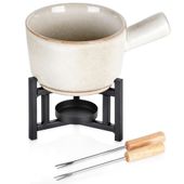 Garnek do Founde Kociołek Ceramiczny do Fondue Serowe Czekoladowe