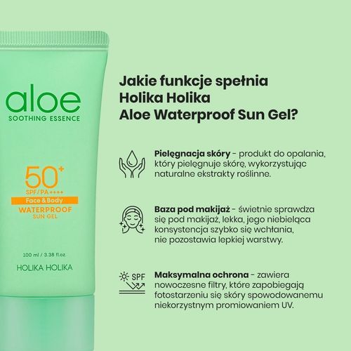 Holika Holika Waterproof Sun Gel Żel do twarzy i ciała SPF 50+, 100 ml na Arena.pl
