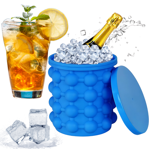 WIADERKO NA LÓD POJEMNIK NA KOSTKI LODU FORMA DO KOSTEK LODU 2w1 XXL COOLER na Arena.pl