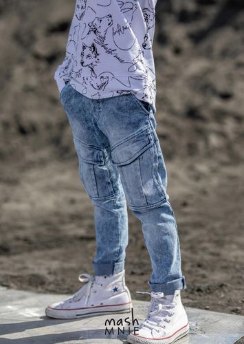 MashMNIE bluza WOLF print 140 146 BIAŁA na Arena.pl