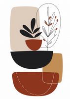 Plakat 64x90cm Botaniczna Abstrakcja