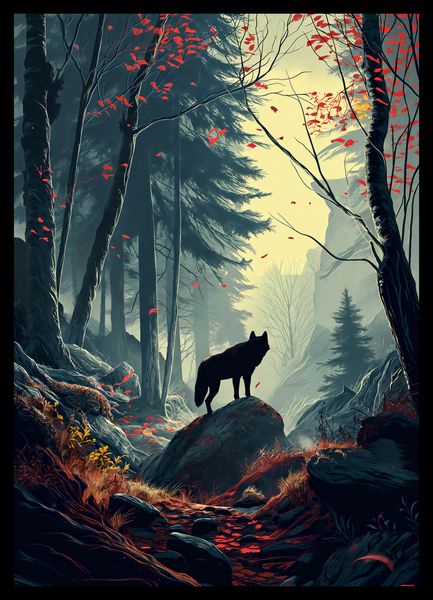 Plakat 29,7x42cm Leśne Echa zdjęcie 2