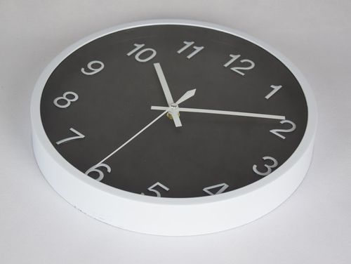 ZEGAR ŚCIENNY 30 cm BIAŁY CZARNY (T60) na Arena.pl