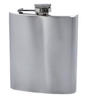 Elegancka Piersiówka Ze Stali Nierdzewnej Gentelo 210 Ml Srebrna