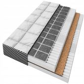 Materac Gryka Pianka Kokos AERO PREMIUM LUX 160x80 x 13cm Strefowy Modułowy