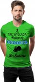 Koszulka z nadrukiem PREZENT dla super geodeta