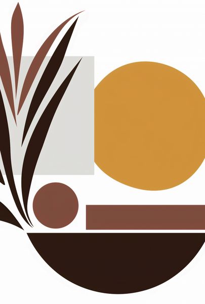 Plakat 67,5x100cm Stylizacja Roślin zdjęcie 1