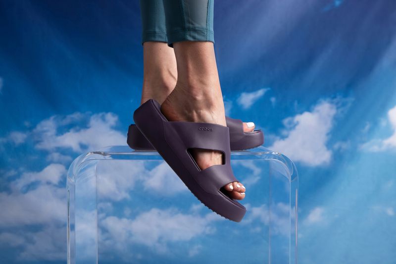 Crocs Damskie Wygodne Buty Klapki Getaway Platform 209409 Strap 41-42 zdjęcie 8