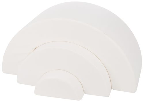 Zestaw 3 klocków piankowych Mini Tęcza (biały) na Arena.pl