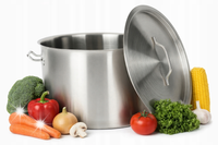 Garnek stalowy ze stali nierdzewnej gastro 14L 30x20 ROSSNER T8000