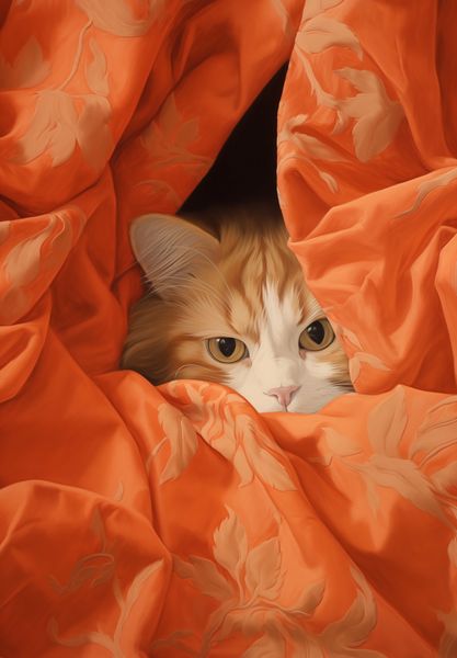 Plakat 68x98cm Ukryty Kot zdjęcie 1