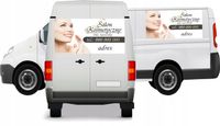 Reklama Naklejka na samochód SALON KOSMETYCZNY