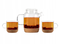 Zestaw do herbaty dzbanek 800ml + 2 szklanki Vialli Design VILAGIO