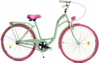 Rower Dallas City 26" 1spd - miętowy z różem