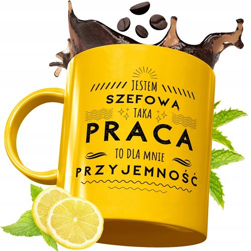 Złoty Kubek Premium Dla Szefowej Prezent Z Nadrukiem Ze Zdjęciem na Arena.pl