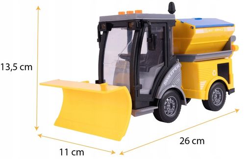 AUTO POJAZD ODŚNIEŻARKA DO ŚNIEGU SPYCHACZ ULICZNY LED DŹWIĘK NA BATERIE na Arena.pl