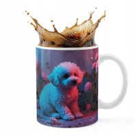 KUBEK CERAMICZNY 330ML DRUK - ZWIERZĘTA PIES PIESEK SŁODKI