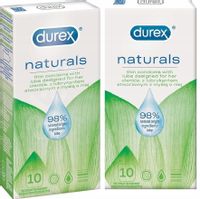 20X Durex Naturals Prezerwatywy Cienkie Z Naturalnym Lubrykantem