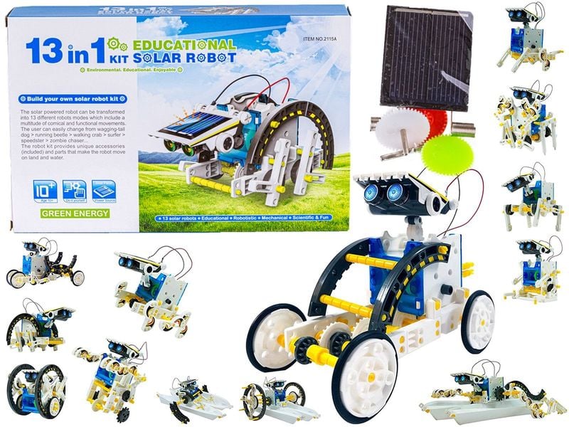 Edukacyjny Zestaw Solarny Robot 13w1 - Pies, Łódka Itp zdjęcie 1