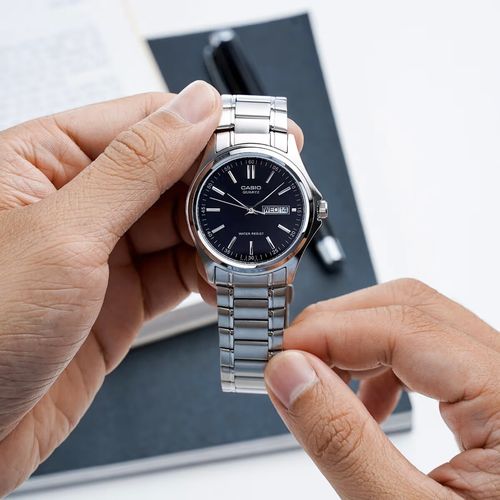 KLASYCZNY ZEGAREK MĘSKI CASIO MTP-1239D-1A - MULTIDATA  + BOX na Arena.pl