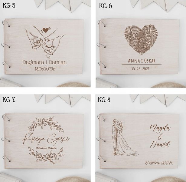 DREWNIANY ALBUM NA ZDJĘCIA PERSONALIZOWANY GRAWER zdjęcie 5