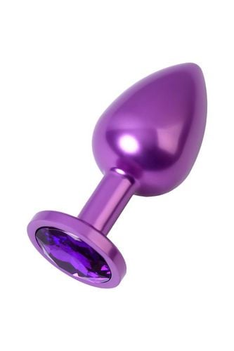 purple anal plug toyfa metal,with a amethyst colored gem na Arena.pl