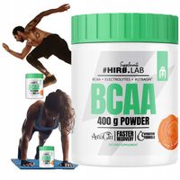 AMINOKWASY BCAA AMINO 400 g REGENERACJA MOCNE + ELEKTROLITY ORANGE hiro