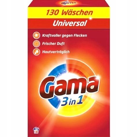 Proszek Gama XXXL Do Prania 130 Prań uniwersal 7,8kg WASCHEN 3in1 na Arena.pl