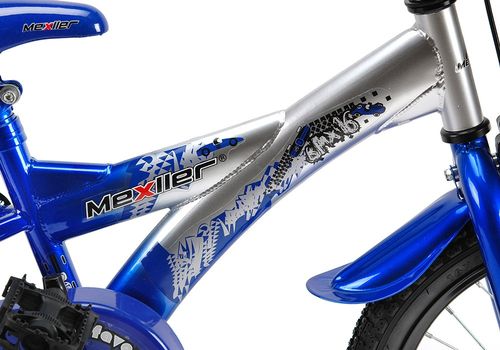 Rower 16 MEXLLER BMX sreb/nieb. + koszyk na Arena.pl