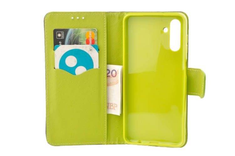 Etui portfel Fancy Case do Samsung Galaxy A13 5G / A04s niebieski zdjęcie 3