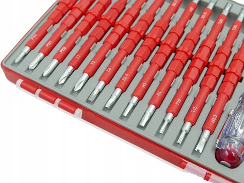 ZESTAW WKRĘTAKÓW ŚRUBOKRĘTY IZOLOWANE 25 ROZMIARÓW + WALIZKA DLA na Arena.pl