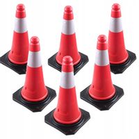 6xPACHOŁEK DROGOWY pachołki drogowe OSTRZEGAWCZE 75cm