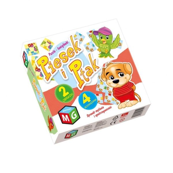 Piesek i ptak układanka MULTIGRA zdjęcie 1