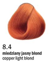 Allwaves Cream Color farba do włosów, koloryzacja trwała, 100 ml 8.4 miedziany jasny blond