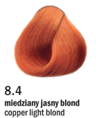 Allwaves Cream Color farba do włosów, koloryzacja trwała, 100 ml 8.4 miedziany jasny blond