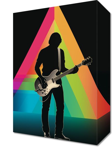 Obraz 20x30cm Pryzmat przez Gitarę zdjęcie 1