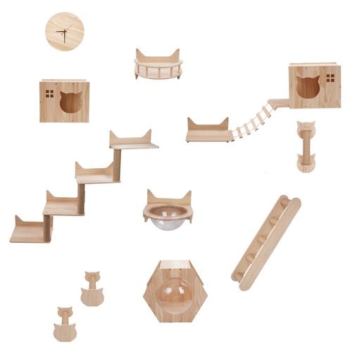 plac zabaw dla kota ścianka wspinaczkowa 11-elementów legowisko domek budka na Arena.pl