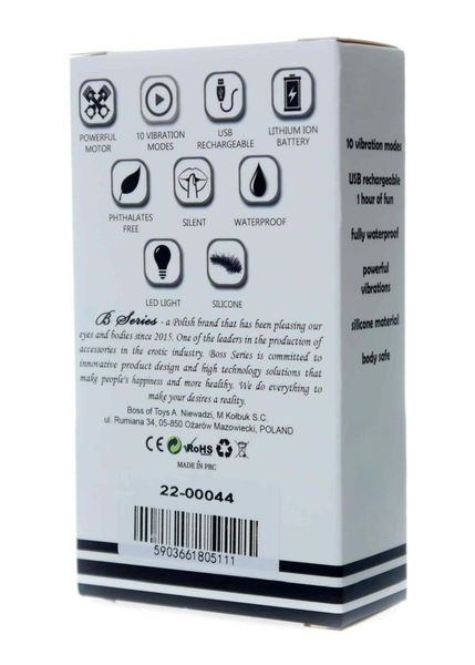 Stymulator-Rechargeable Silicone Touch Vibrator Usb 10 Functions - Black zdjęcie 9