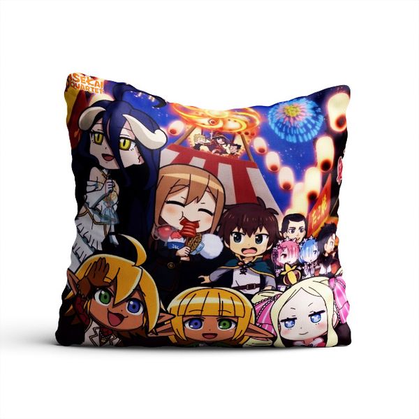Poduszka kwadratowa Isekai Quartet DO WYBORU zdjęcie 1
