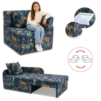 Łóżko dziecięce sofa kanapa rozkładana pojemnik niebieski Denis Family