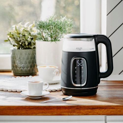 Czajnik Elektryczny Szklany Do Kuchni LED Podtrzymywanie Ciepła 1,7L na Arena.pl