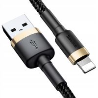 BASEUS kabel USB A do Lightning 2A Cafule CALKLF-RV1 3 m czarno złoty