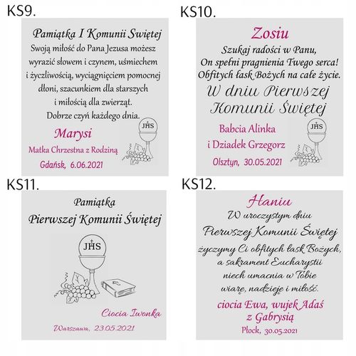 Medalik Srebrny Łańcuszek Komunia Chrzest GRAWER na Arena.pl