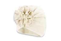 BROEL KORNELIA czapka turban dla dziewczynki ecru 42-44